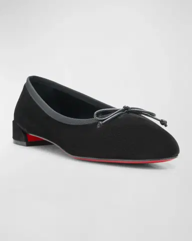 Christian Louboutin Sweetie Jane Suede Bow Ballerina Flats | Thumbnail 2 Christian Louboutin Sweetie Jane Suede Bow Ballerina Flats | Thumbnail 2
