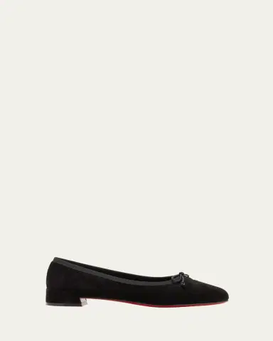 Christian Louboutin Sweetie Jane Suede Bow Ballerina Flats | Thumbnail 11 Christian Louboutin Sweetie Jane Suede Bow Ballerina Flats | Thumbnail 11