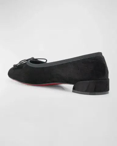 Christian Louboutin Sweetie Jane Suede Bow Ballerina Flats | Thumbnail 3 Christian Louboutin Sweetie Jane Suede Bow Ballerina Flats | Thumbnail 3