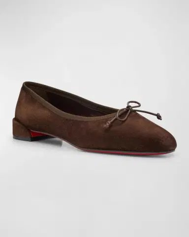 Christian Louboutin Sweetie Jane Suede Bow Ballerina Flats | Thumbnail 21 Christian Louboutin Sweetie Jane Suede Bow Ballerina Flats | Thumbnail 21