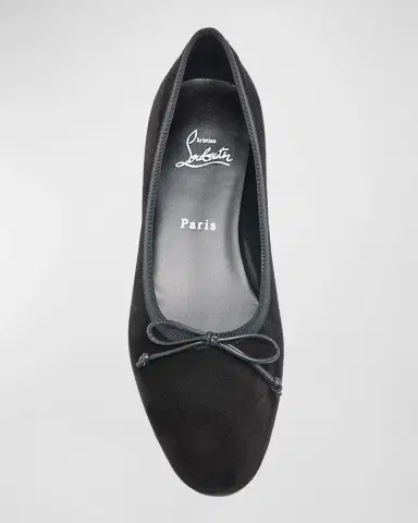 Christian Louboutin Sweetie Jane Suede Bow Ballerina Flats | Thumbnail 4 Christian Louboutin Sweetie Jane Suede Bow Ballerina Flats | Thumbnail 4