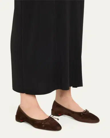 Christian Louboutin Sweetie Jane Suede Bow Ballerina Flats | Thumbnail 7 Christian Louboutin Sweetie Jane Suede Bow Ballerina Flats | Thumbnail 7