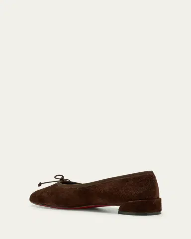 Christian Louboutin Sweetie Jane Suede Bow Ballerina Flats | Thumbnail 9 Christian Louboutin Sweetie Jane Suede Bow Ballerina Flats | Thumbnail 9