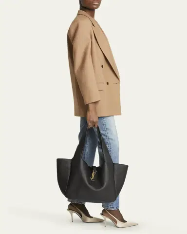 Saint Laurent Le 5 À 7 Bea YSL Tote Bag in Deer Leather | Thumbnail 2 Saint Laurent Le 5 À 7 Bea YSL Tote Bag in Deer Leather | Thumbnail 2