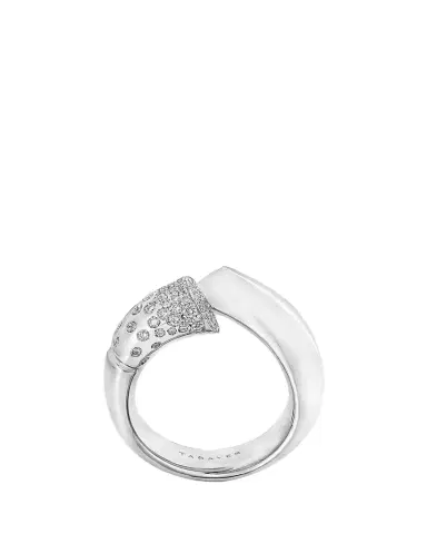 TABAYER 18k Fairmined White Gold Large Oera Ring with Diamonds, Size 54 | Thumbnail 1 TABAYER 18k Fairmined White Gold Large Oera Ring with Diamonds, Size 54 | Thumbnail 1