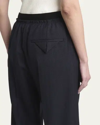 Bottega Veneta Subtle Striped Straight-Leg Wool Trousers | Thumbnail 5 Bottega Veneta Subtle Striped Straight-Leg Wool Trousers | Thumbnail 5