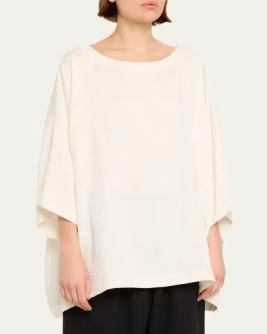 Eskandar Bateau Neck Tunic (Long Length) | Thumbnail 4 Eskandar Bateau Neck Tunic (Long Length) | Thumbnail 4