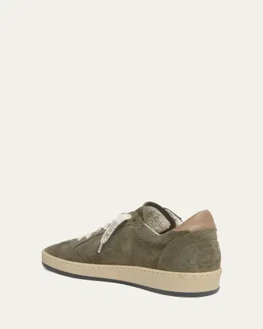 Golden Goose Ballstar Suede Glitter Low-Top Sneakers | Thumbnail 4 Golden Goose Ballstar Suede Glitter Low-Top Sneakers | Thumbnail 4
