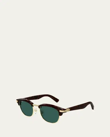 Cartier Men's Round Two-Tone Sunglasses | Thumbnail 3 Cartier Men's Round Two-Tone Sunglasses | Thumbnail 3