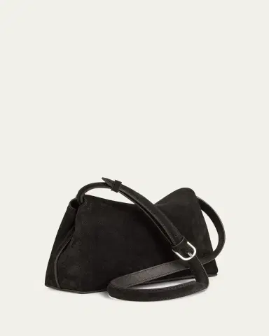 TOTEME T-Lock Clutch Bag in Smooth Suede | Thumbnail 3 TOTEME T-Lock Clutch Bag in Smooth Suede | Thumbnail 3