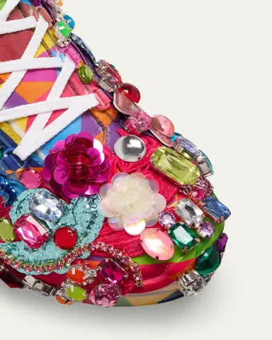 CDG x Salomon Embellished Printed Leather Platform Sneakers | Thumbnail 5 CDG x Salomon Embellished Printed Leather Platform Sneakers | Thumbnail 5