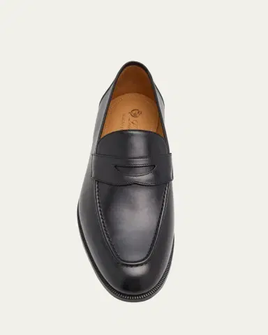 Loro Piana Men's Sergio Walk Heritage Leather Penny Loafers | Thumbnail 4 Loro Piana Men's Sergio Walk Heritage Leather Penny Loafers | Thumbnail 4
