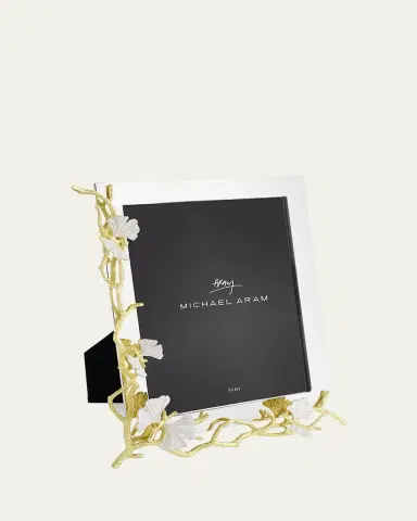 Michael Aram Butterfly Ginkgo White and Gold Frame, 8" x 10" | Thumbnail 3 Michael Aram Butterfly Ginkgo White and Gold Frame, 8" x 10" | Thumbnail 3