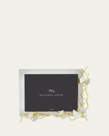 Michael Aram Butterfly Ginkgo White and Gold Frame, 8" x 10" | Thumbnail 4 Michael Aram Butterfly Ginkgo White and Gold Frame, 8" x 10" | Thumbnail 4