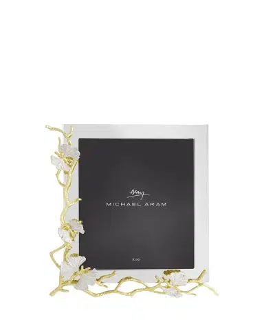 Michael Aram Butterfly Ginkgo White and Gold Frame, 8" x 10" | Thumbnail 1 Michael Aram Butterfly Ginkgo White and Gold Frame, 8" x 10" | Thumbnail 1