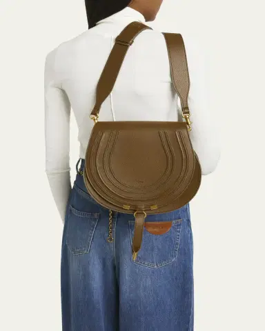 Chloé Marcie Medium Slim Crossbody Bag in Grained Calfskin | Thumbnail 2 Chloé Marcie Medium Slim Crossbody Bag in Grained Calfskin | Thumbnail 2