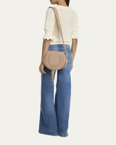 Chloé Marcie Medium Slim Crossbody Bag in Grained Calfskin | Thumbnail 9 Chloé Marcie Medium Slim Crossbody Bag in Grained Calfskin | Thumbnail 9