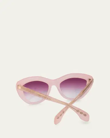 Hoorsenbuhs 24K Gold & Acetate Cat-Eye Sunglasses | Thumbnail 4 Hoorsenbuhs 24K Gold & Acetate Cat-Eye Sunglasses | Thumbnail 4