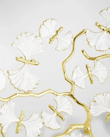 Michael Aram Butterfly Ginkgo White & Gold Centerpiece Bowl | Thumbnail 4 Michael Aram Butterfly Ginkgo White & Gold Centerpiece Bowl | Thumbnail 4