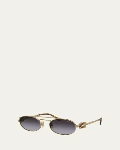 Miu Miu Metal Oval Sunglasses | Thumbnail 6 Miu Miu Metal Oval Sunglasses | Thumbnail 6