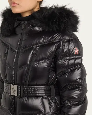 Moncler Bernis Down Ski Jacket with Detachable Shearling Trim | Thumbnail 5 Moncler Bernis Down Ski Jacket with Detachable Shearling Trim | Thumbnail 5