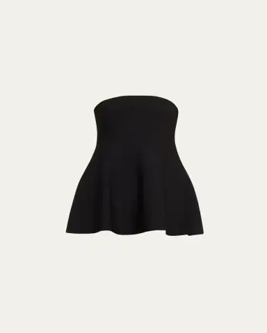 SIMKHAI Ioanna Strapless Peplum Top | Thumbnail 7 SIMKHAI Ioanna Strapless Peplum Top | Thumbnail 7