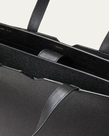 Valextra Men's V-Line Calfksin Tote Bag | Thumbnail 4 Valextra Men's V-Line Calfksin Tote Bag | Thumbnail 4