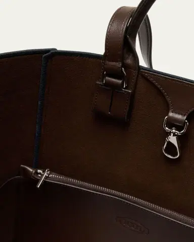 Tod's Chain-Link Denim Top-Handle Bag | Thumbnail 4 Tod's Chain-Link Denim Top-Handle Bag | Thumbnail 4