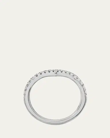 VRAI The Signature V 14K White Gold Lab Grown Diamond Band, 0.38tcw | Thumbnail 3 VRAI The Signature V 14K White Gold Lab Grown Diamond Band, 0.38tcw | Thumbnail 3