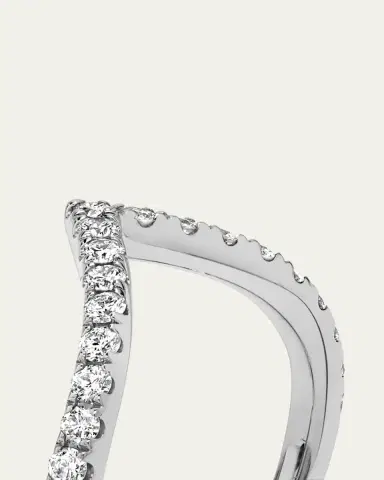 VRAI The Signature V 14K White Gold Lab Grown Diamond Band, 0.38tcw | Thumbnail 4 VRAI The Signature V 14K White Gold Lab Grown Diamond Band, 0.38tcw | Thumbnail 4