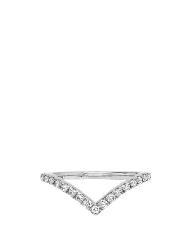 VRAI The Signature V 14K White Gold Lab Grown Diamond Band, 0.38tcw | Thumbnail 1 VRAI The Signature V 14K White Gold Lab Grown Diamond Band, 0.38tcw | Thumbnail 1