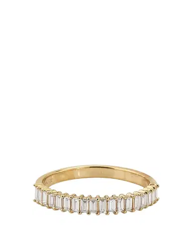 Lana 14K Gold Baguette Diamond Stackable Ring | Thumbnail 1 Lana 14K Gold Baguette Diamond Stackable Ring | Thumbnail 1