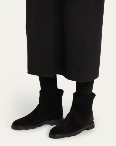 Manolo Blahnik Tomosa Suede Cozy Ankle Booties | Thumbnail 5 Manolo Blahnik Tomosa Suede Cozy Ankle Booties | Thumbnail 5