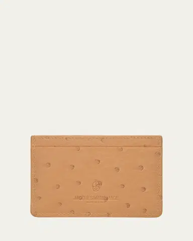 Jacques Marie Mage Men's Theodore Ostrich Card Case | Thumbnail 4 Jacques Marie Mage Men's Theodore Ostrich Card Case | Thumbnail 4