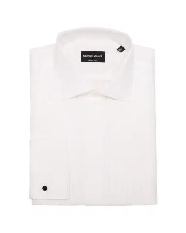 Giorgio Armani Men's Formal Bib Dress Shirt | Thumbnail 1 Giorgio Armani Men's Formal Bib Dress Shirt | Thumbnail 1