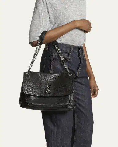 Saint Laurent Niki Large YSL Shoulder Bag in Lambskin Leather | Thumbnail 5 Saint Laurent Niki Large YSL Shoulder Bag in Lambskin Leather | Thumbnail 5
