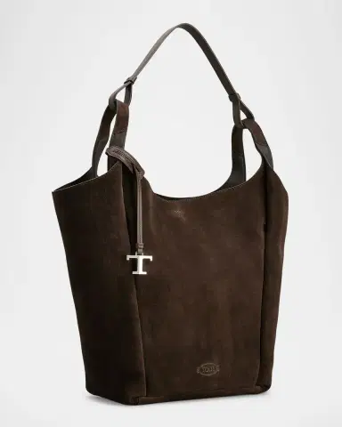 Tod's Suede & Leather Shoulder Bag | Thumbnail 2 Tod's Suede & Leather Shoulder Bag | Thumbnail 2
