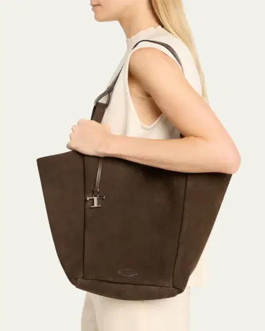 Tod's Suede & Leather Shoulder Bag | Thumbnail 8 Tod's Suede & Leather Shoulder Bag | Thumbnail 8