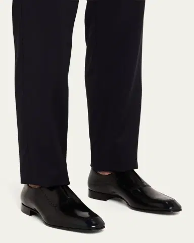 Christian Louboutin Men's Lafitte Spike Leather Oxfords | Thumbnail 7 Christian Louboutin Men's Lafitte Spike Leather Oxfords | Thumbnail 7