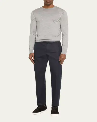 ZEGNA Men's Triple Stitch Suede Sneakers | Thumbnail 3 ZEGNA Men's Triple Stitch Suede Sneakers | Thumbnail 3