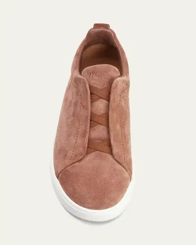 ZEGNA Men's Triple Stitch Suede Sneakers | Thumbnail 25 ZEGNA Men's Triple Stitch Suede Sneakers | Thumbnail 25