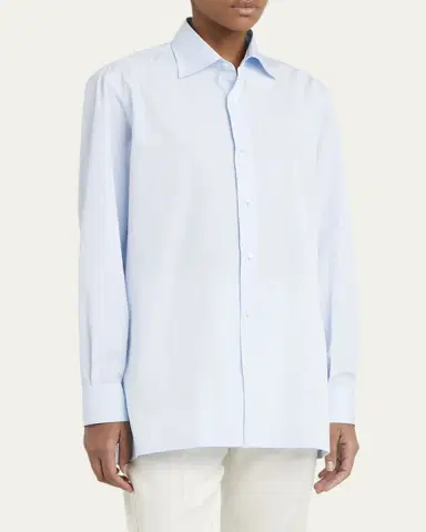SETCHU Button Down Poplin Shirt | Thumbnail 4 SETCHU Button Down Poplin Shirt | Thumbnail 4