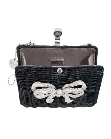 Judith Leiber Couture Hailey Bow Basket Clutch Bag | Thumbnail 1 Judith Leiber Couture Hailey Bow Basket Clutch Bag | Thumbnail 1