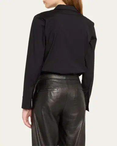 Wolford Cotton Poplin Blouse Bodysuit | Thumbnail 3 Wolford Cotton Poplin Blouse Bodysuit | Thumbnail 3
