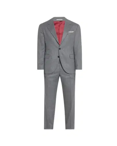 Brunello Cucinelli Men's Solid Wool Suit | Thumbnail 1 Brunello Cucinelli Men's Solid Wool Suit | Thumbnail 1