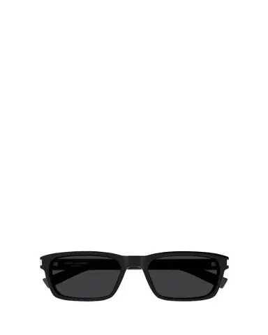 Saint Laurent Men's Rectangle Acetate Sunglasses with Logo Detail | Thumbnail 1 Saint Laurent Men's Rectangle Acetate Sunglasses with Logo Detail | Thumbnail 1