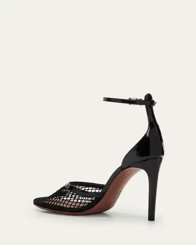 ALAÏA Fishnet Patent Ankle-Strap Pumps | Thumbnail 4 ALAÏA Fishnet Patent Ankle-Strap Pumps | Thumbnail 4