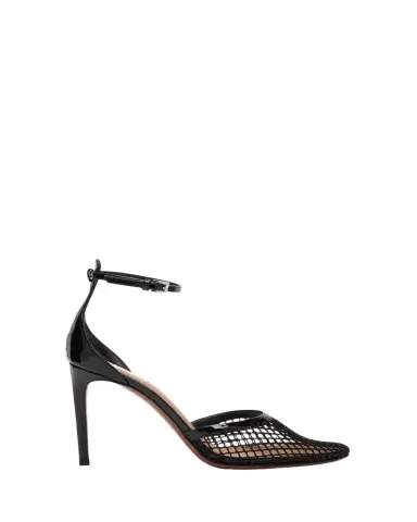 ALAÏA Fishnet Patent Ankle-Strap Pumps | Thumbnail 1 ALAÏA Fishnet Patent Ankle-Strap Pumps | Thumbnail 1
