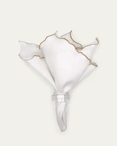 Tina Chen Designs Golden Lettuce Edge Napkin | Thumbnail 2 Tina Chen Designs Golden Lettuce Edge Napkin | Thumbnail 2