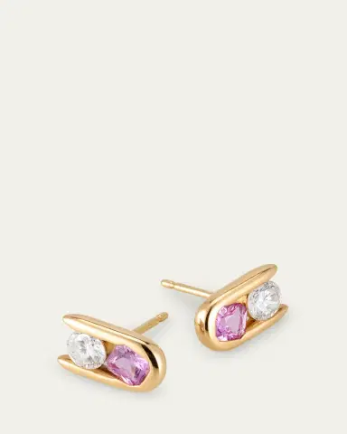 Uniform Object Major Impact Diamond and Gemstone Stud Earrings | Thumbnail 3 Uniform Object Major Impact Diamond and Gemstone Stud Earrings | Thumbnail 3